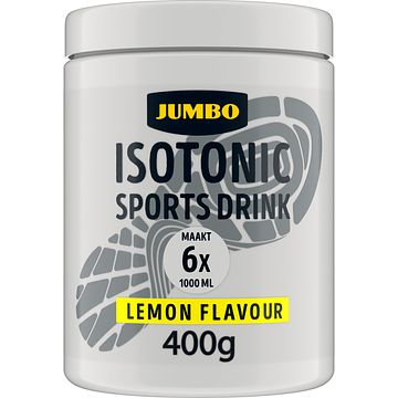 Foto van Jumbo isotonic sports drink lemon flavour 400g