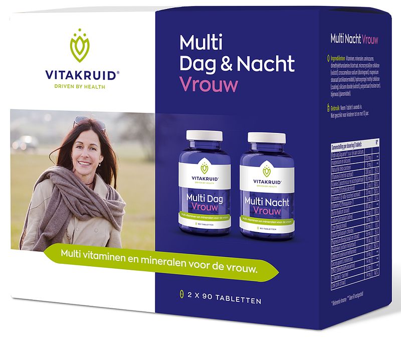 Foto van Vitakruid multi dag & nacht vrouw tabletten 2x90st