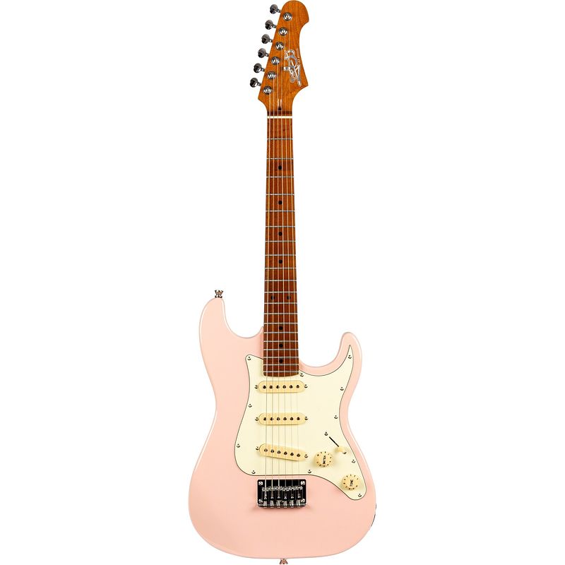 Foto van Jet guitars js-300 mini pink 3/4-formaat elektrische gitaar