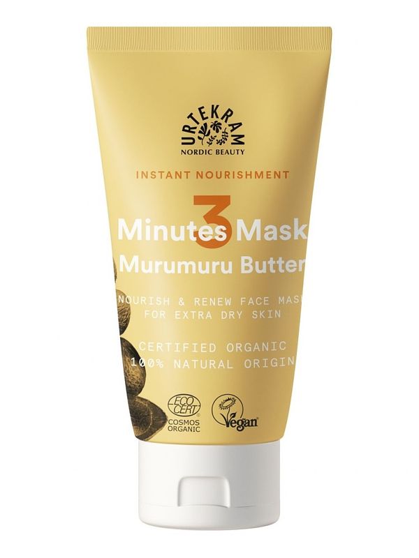 Foto van Urtekram instant nourishment 3 minutes mask - murumuru butter