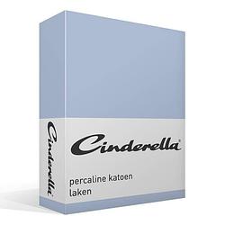 Foto van Cinderella basic percaline katoen laken - 100% percaline katoen - 1-persoons (160x260 cm) - blauw