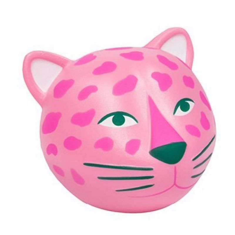 Foto van Fizz creations stressbal luipaard junior schuimrubber roze