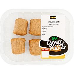 Foto van 4+2 gratis | jumbo mini frikandelletjes vegan 160g aanbieding bij jumbo