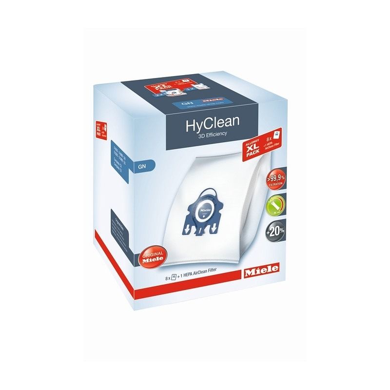 Foto van Miele stofzuigerzakken xl-pack hyclean 3d gn allergy