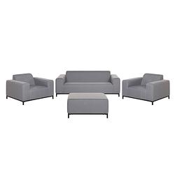 Foto van Beliani rovigo - loungeset-grijs-polyester