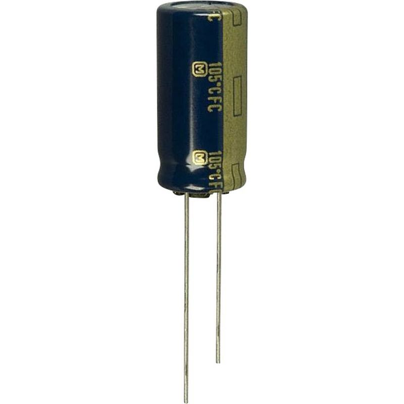 Foto van Panasonic eeu-fc1e681 elektrolytische condensator radiaal bedraad 5 mm 680 µf 25 v 20 % (ø) 10 mm 1 stuk(s)