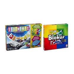 Foto van Spellenbundel - bordspel - 2 stuks - levensweg & blokus