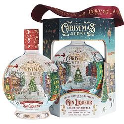 Foto van Christmas globe spiced orange & cranberry gin liquer 0.7 liter + giftbox