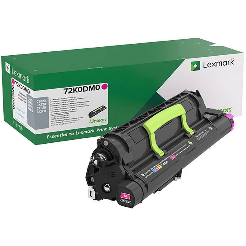 Foto van Lexmark toner cs820, cs827, cx820, cx825, cx827, cx860, xc6152 72k0dm0 origineel magenta 300000 bladzijden