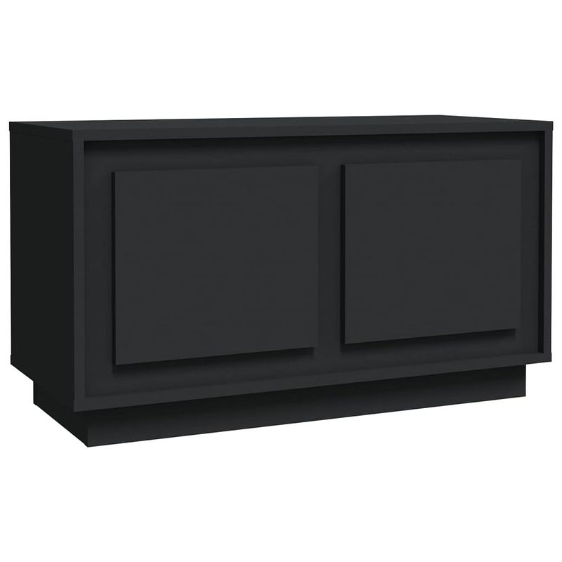 Foto van The living store tv-meubel - trendy - tv-meubels - 80 x 35 x 45 cm - zwart hout