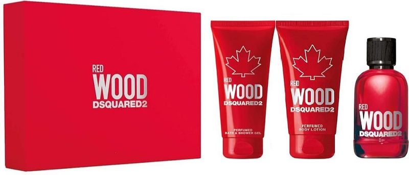 Foto van Dsquared2 red wood femme eau de toilette giftset