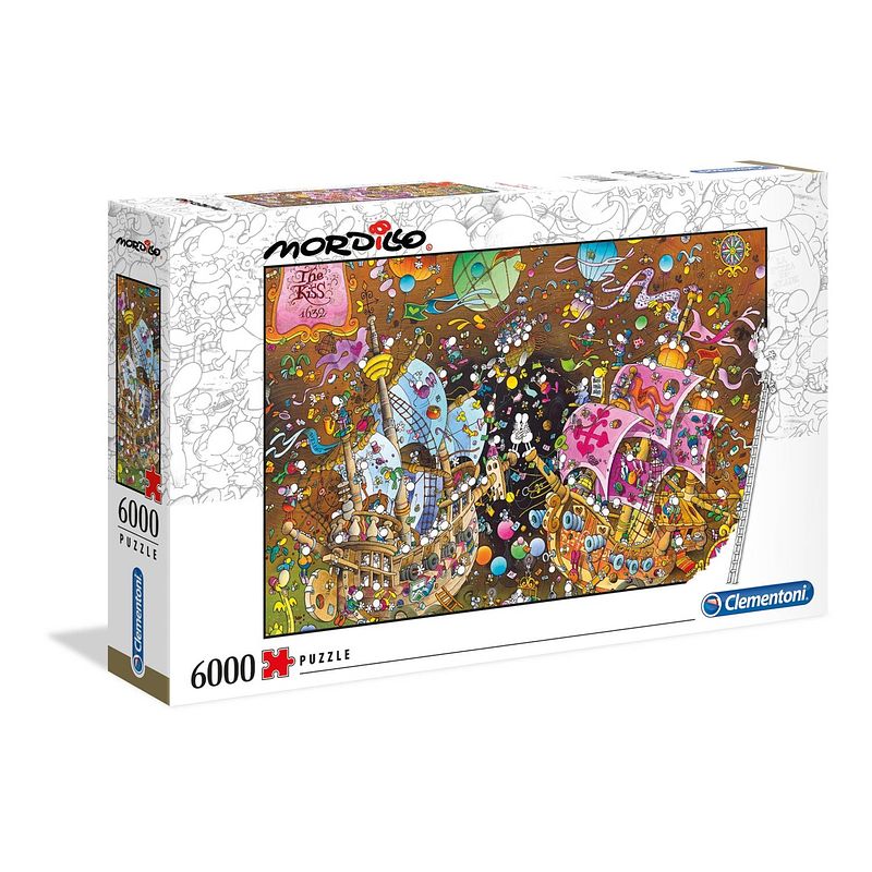 Foto van Clementoni legpuzzel mordillo - the kiss 6000 stukjes