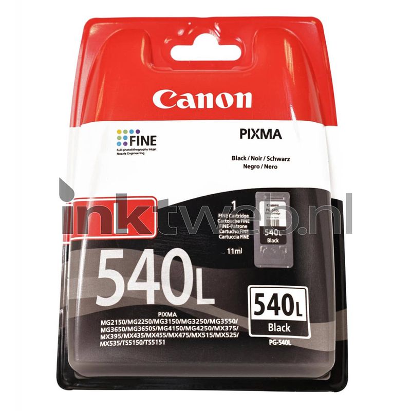 Foto van Canon pg-540l zwart cartridge