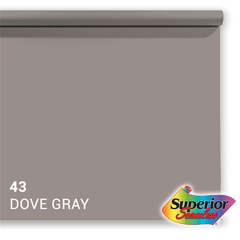 Foto van Superior achtergrondpapier 43 dove grey 1,35 x 11m