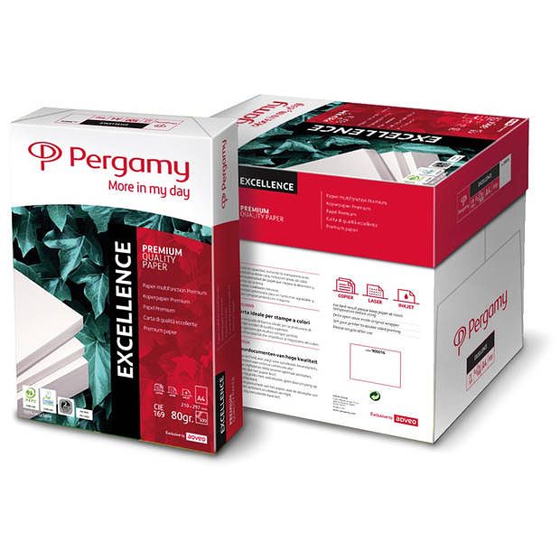 Foto van Pergamy excellence printpapier ft a4, 80 g, pak van 500 vel 5 stuks