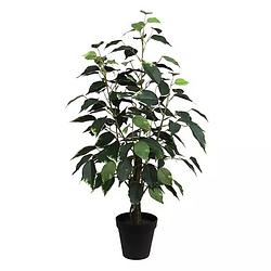Foto van Ficus bonsai donkergroen 60 cm kunstplant