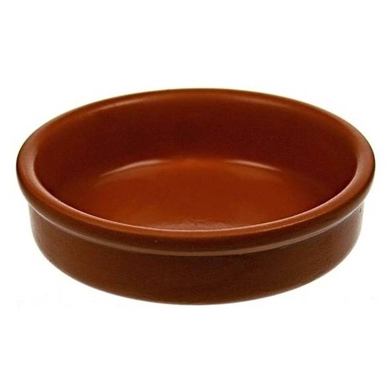 Foto van 12x kleine creme brulee bakjes/schaaltjes terracotta 7 cm - serveerschalen