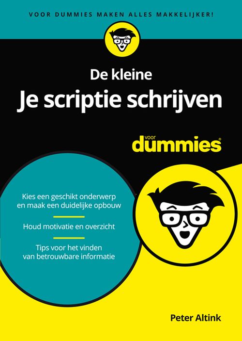 Foto van De kleine je scriptie schrijven voor dummies - peter altink - ebook