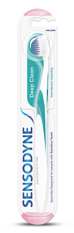 Foto van Sensodyne deep clean extra zachte tandenborstel voor gevoelige tanden bij jumbo