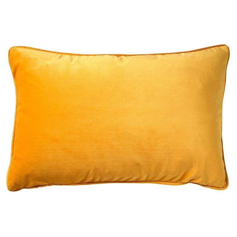 Foto van Dutch decor finn - kussenhoes velvet golden glow 40x60 cm - geel - geel