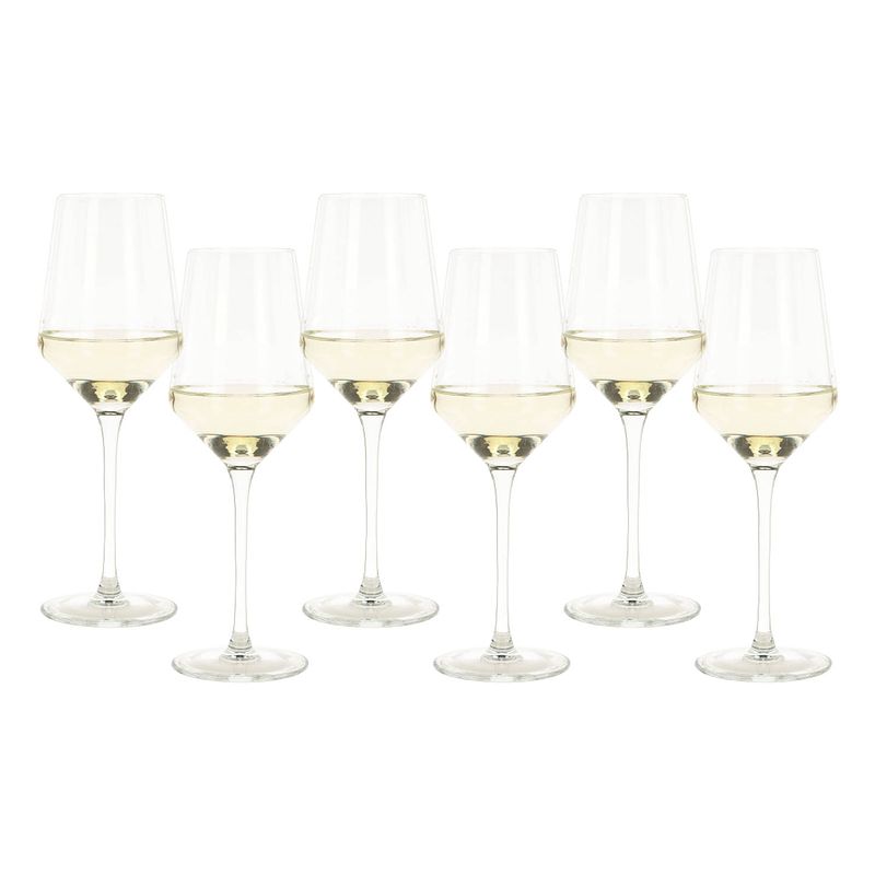Foto van Vinata l'saquila wijnglazen 31cl - 6 stuks - witte wijnglazen set - wijnglas kristal
