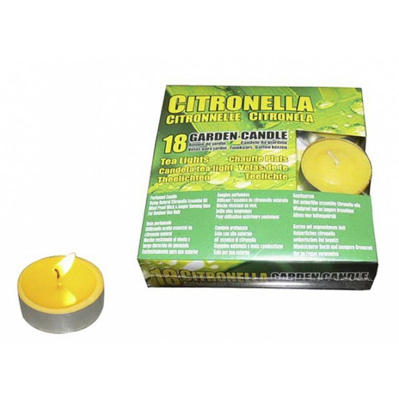 Foto van Set van 54x citronella waxinelichtjes - waxinelichtjes