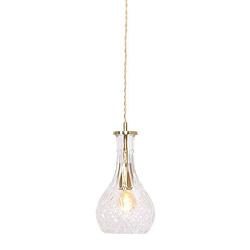 Foto van Mexlite grazio glass hanglamp - e27 (grote fitting) - messing