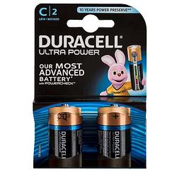 Foto van Duracell ultra power c alkaline batterijen - 2 stuks