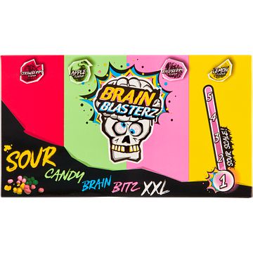 Foto van Brain blasterz sour candy brain bitz xxl 144g bij jumbo