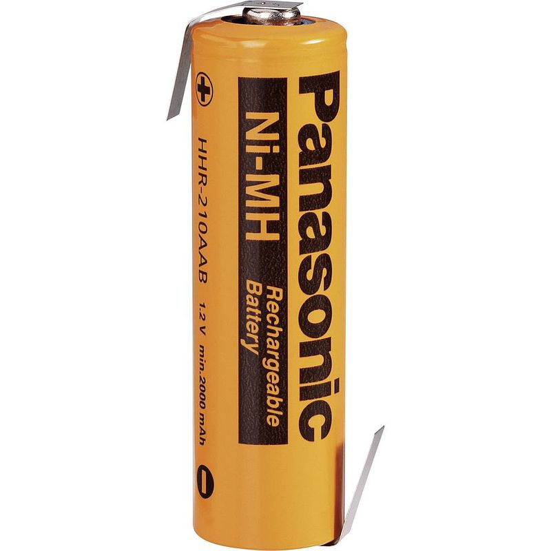 Foto van Panasonic aa 2080 lf-z speciale oplaadbare batterij aa (penlite) z-soldeerlip nimh 1.2 v 2000 mah