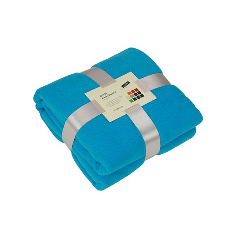 Foto van Turquoise blauw fleece deken - plaids