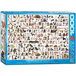 Foto van Eurographics puzzel the world of dogs - 1000 stukjes