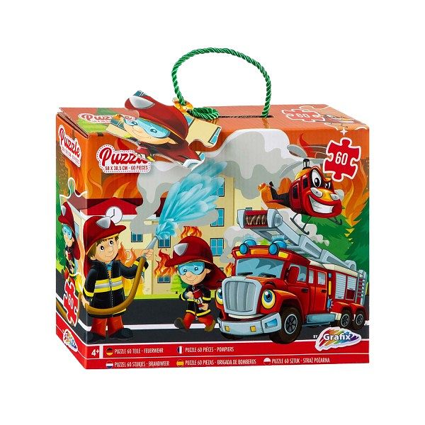 Foto van Puzzel brandweer 58x39cm 60 stukjes