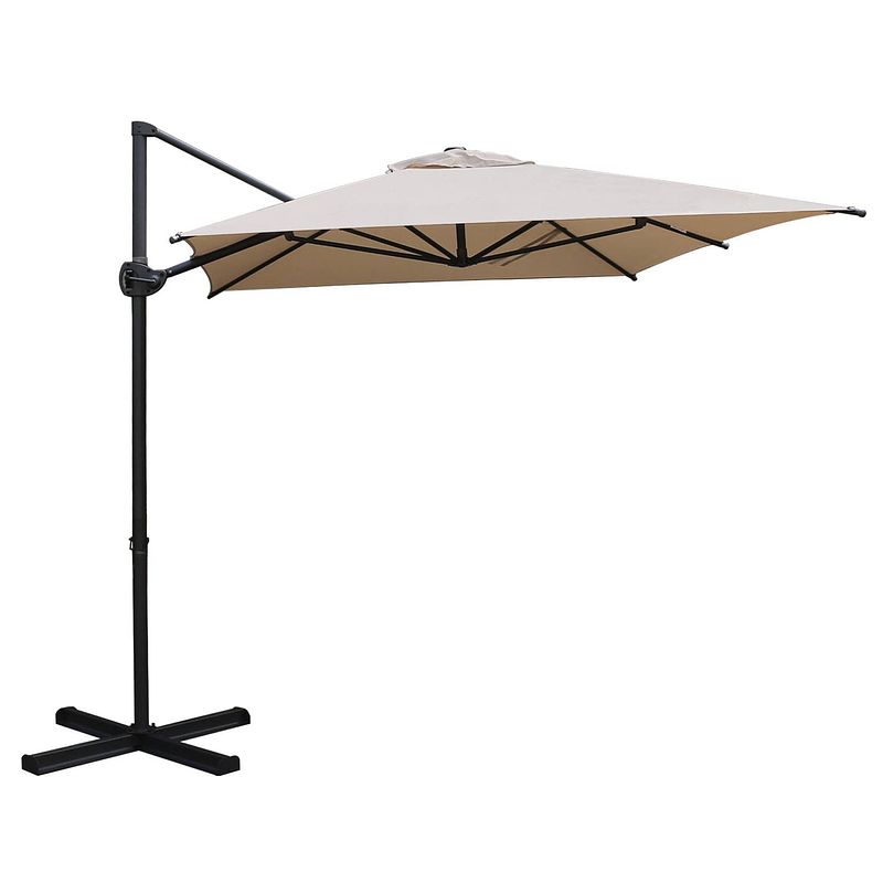 Foto van Sorara® roma basic zweefparasol 270 x 210 cm zand