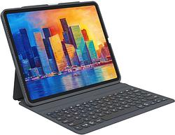 Foto van Zagg pro keys apple ipad pro (2021) 11 inch toetsenbord hoes qwerty grijs