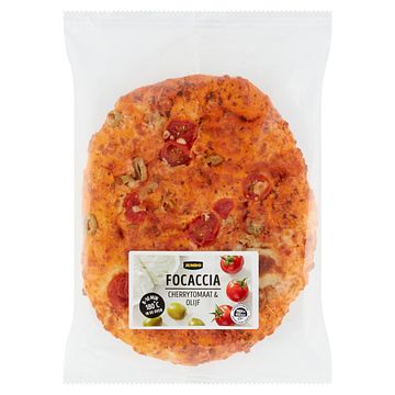 Foto van Jumbo focaccia cherrytomaat & olijf 300g