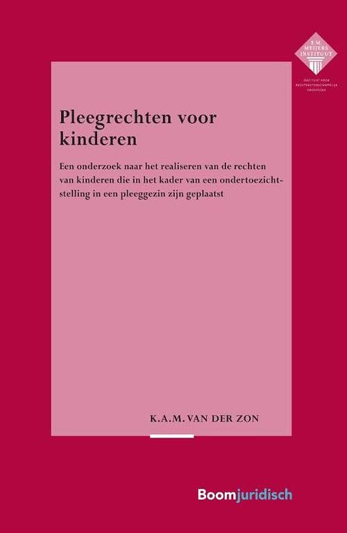 Foto van Pleegrechten voor kinderen - k.a.m. van der zon - paperback (9789462908420)