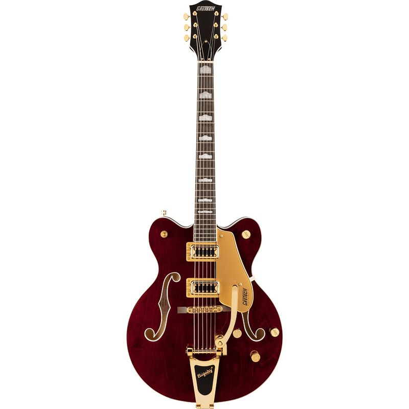 Foto van Gretsch g5422tg electromatic classic hollowbody dc walnut stain semi-akoestische gitaar