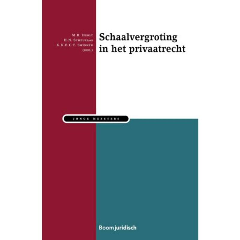 Foto van Schaalvergroting in het privaatrecht - jonge