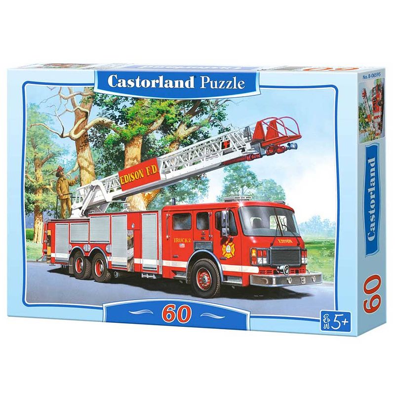 Foto van Fire engine puzzel 60 stukjes