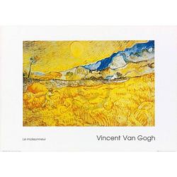 Foto van Vincent van gogh - il mietitore kunstdruk 70x50cm