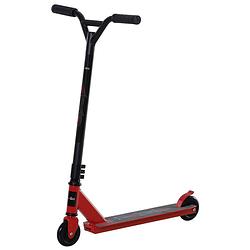Foto van Step - autoped - step scooter - stunt scooter - voor kinderen en volwassenen - zwart - rood