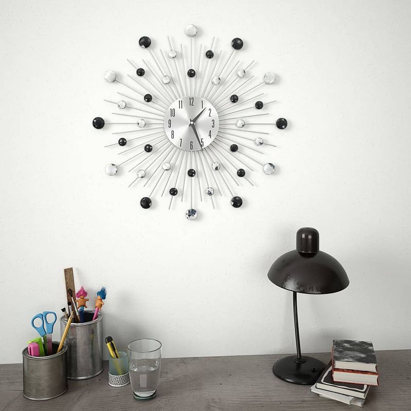 Foto van Infiori wandklok met quartz-mechanisme 50 cm modern ontwerp