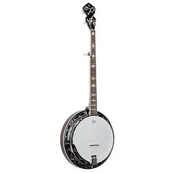 Foto van Ortega obj750-ma falcon series 5-string banjo natural met gigbag