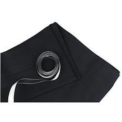 Foto van Showtec skirt for stage elements podiumrok zwart niet geplooid 6m x 20cm