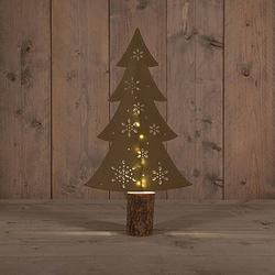 Foto van Anna'ss collection - b.o. paper tree gold 41 cm 10led warm white 2xaa