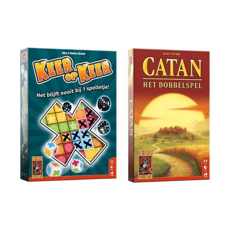 Foto van Spellenbundel - dobbelspel - 2 stuks - catan het dobbelspel & keer op keer