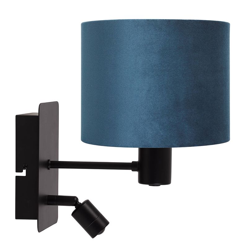 Foto van Light & living montana wandlamp blauw