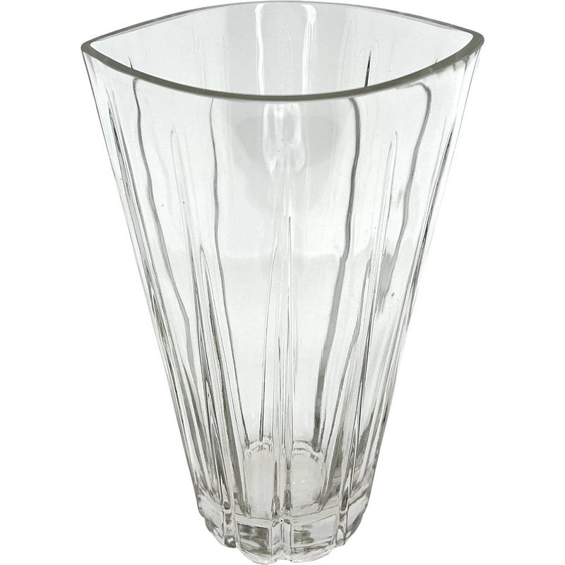 Foto van Bloemenvaas van helder glas - vaas - afmeting 15 x 13 x 28 cm