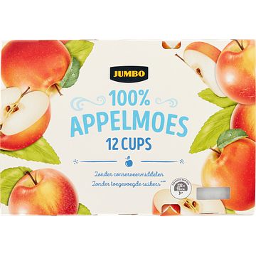 Foto van Jumbo 100% appelmoes 12 stuks